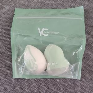 YC Collection Mint & Cream Makeup Sponge Duo